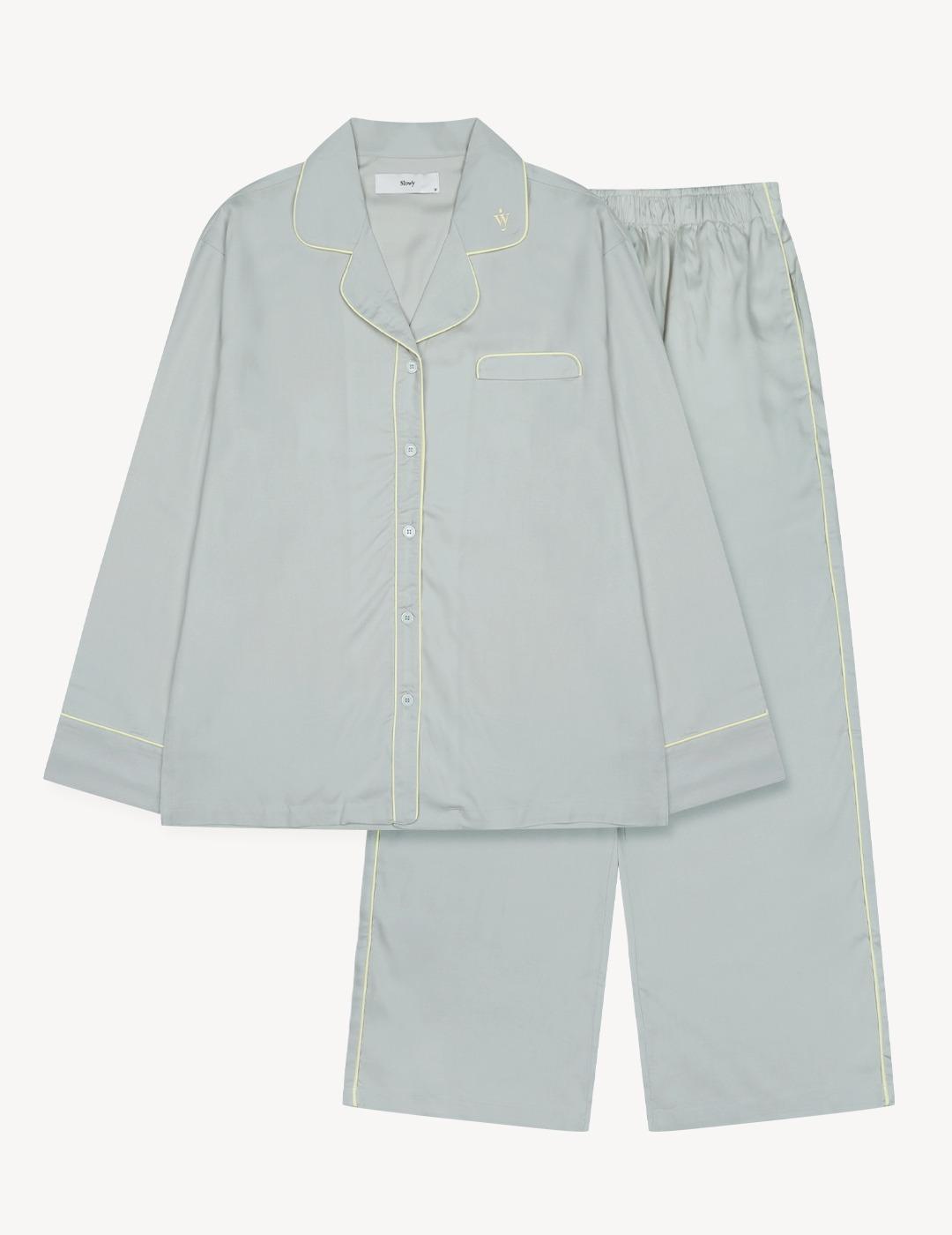 [NEW] 100% MODAL SILKY PAJAMA SETㅣALMOND MILK