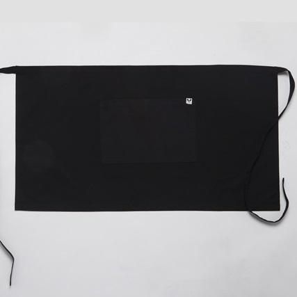 [쉐프앤코] Bistro Half Apron (short) - Black