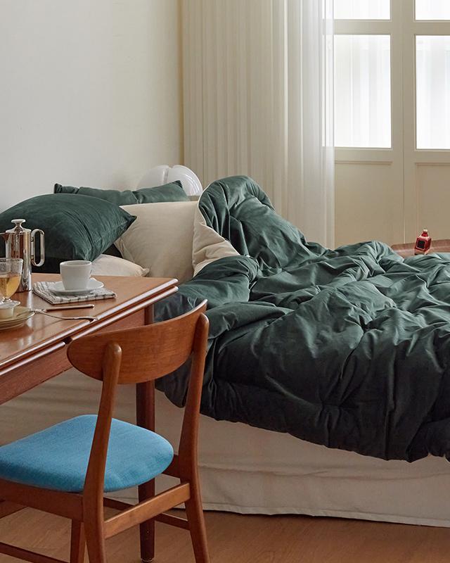 고요한 겨울밤 윈터호텔 양면 극세사 차렵이불-도쿄의겨울(SS/Q/K)