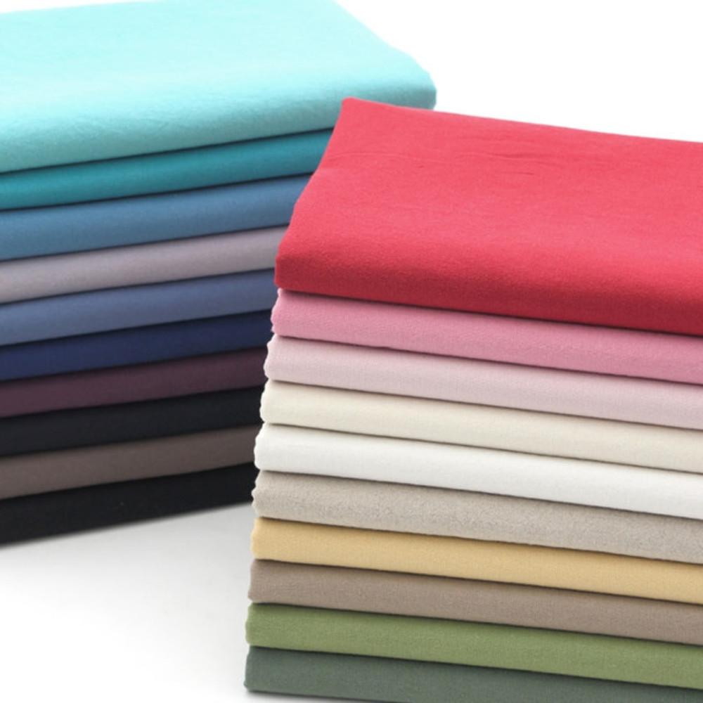 [컬러 선택, 20종] 바이오워싱 코튼린넨 드레시 무지 원단(1/2EA) 면마 의상 소품 가방 자수 천