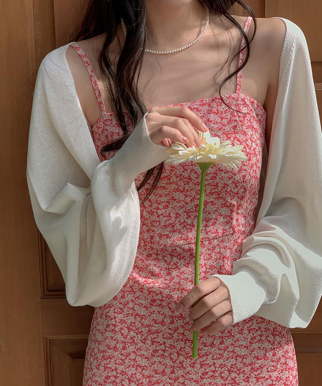 케이클럽 [단독][자체제작/S-L/휴양지룩🌴/장마룩☔/살안타템☀]#여름💙 달린 데일리 여리핏 볼레로 니트 가디건 (직잭10주년/휴양지룩/데이트룩/여름가디건/니트가디건/볼레로가디건)