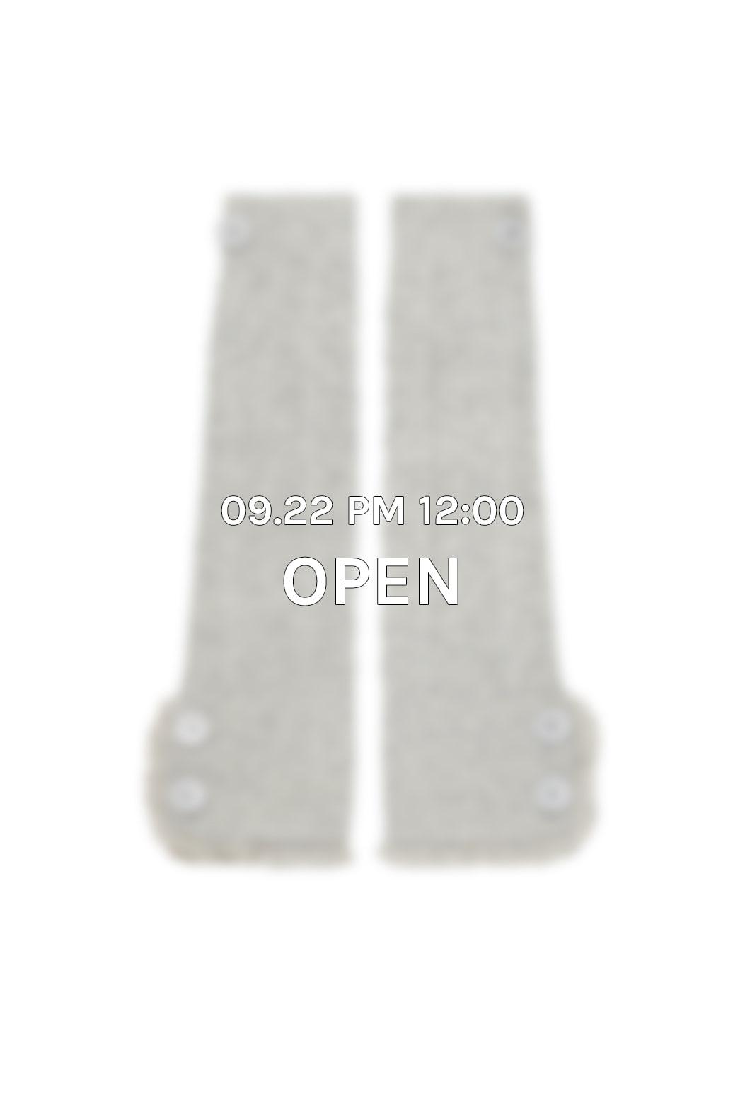 Button cable knit leg-warmer (Gray)