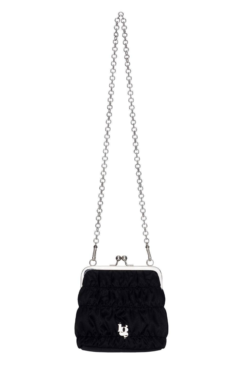 [4/21] [VIVIZ 은하 착용] SHIRRING BAG_BLACK