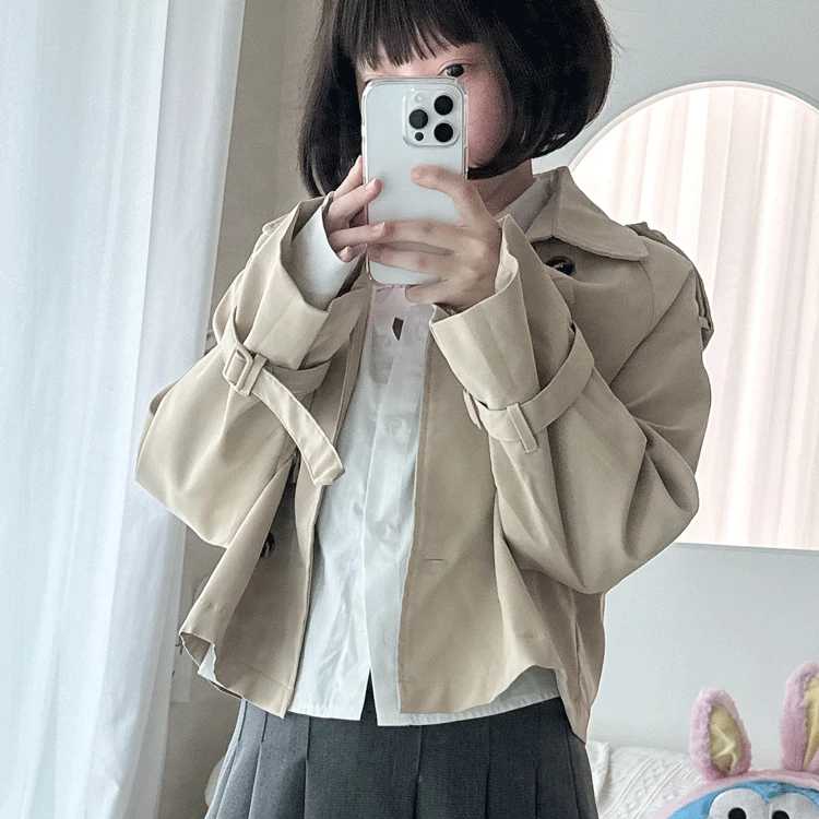 short trench jacket