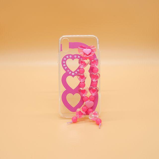 SUN CASE HEART BUBBLE PINK (JELLY CASE)