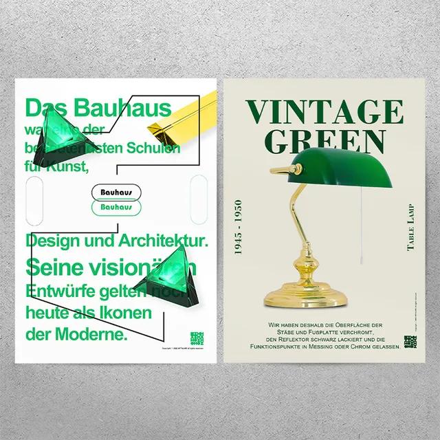 (A4/A3) 바우하우스 포스터 미드센츄리 인테리어 빈티지 포스터