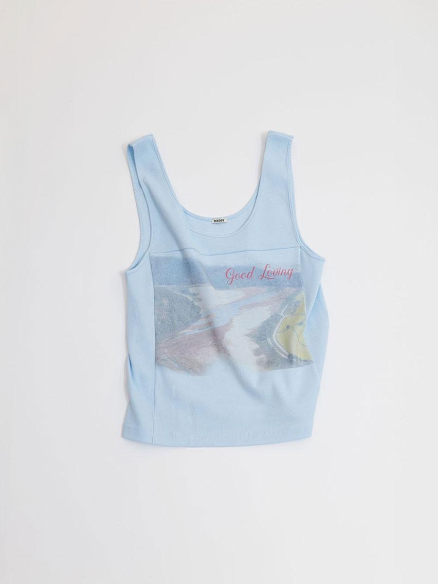 [DIRDDY] GOOD LOVING SLEEVELESS TOP - BABY BLUE