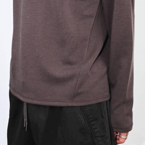 ribbed line long sleeve