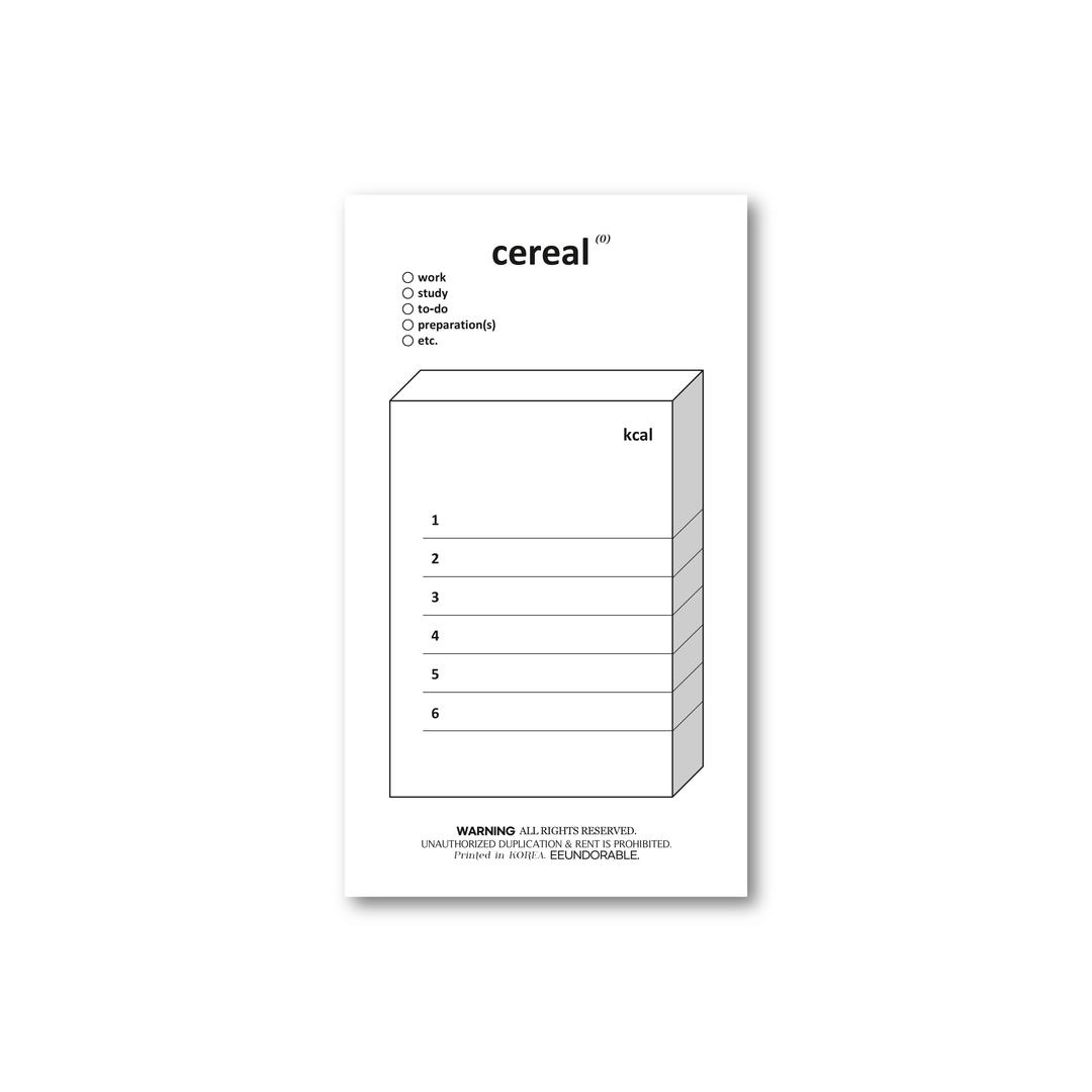 [renewal] cereal memo-pad