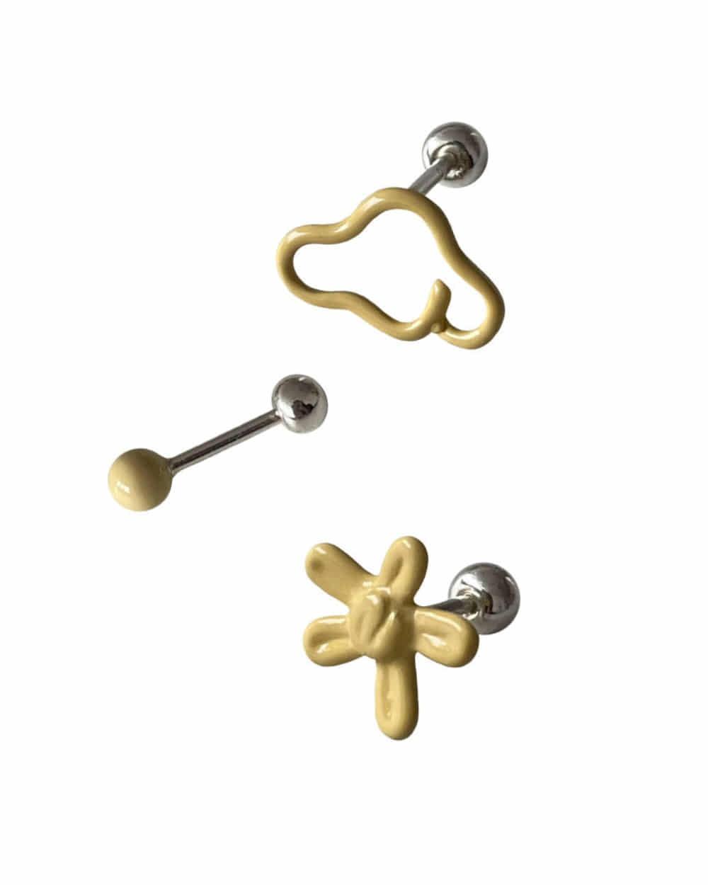 Pastel doodle piercing (Butter)