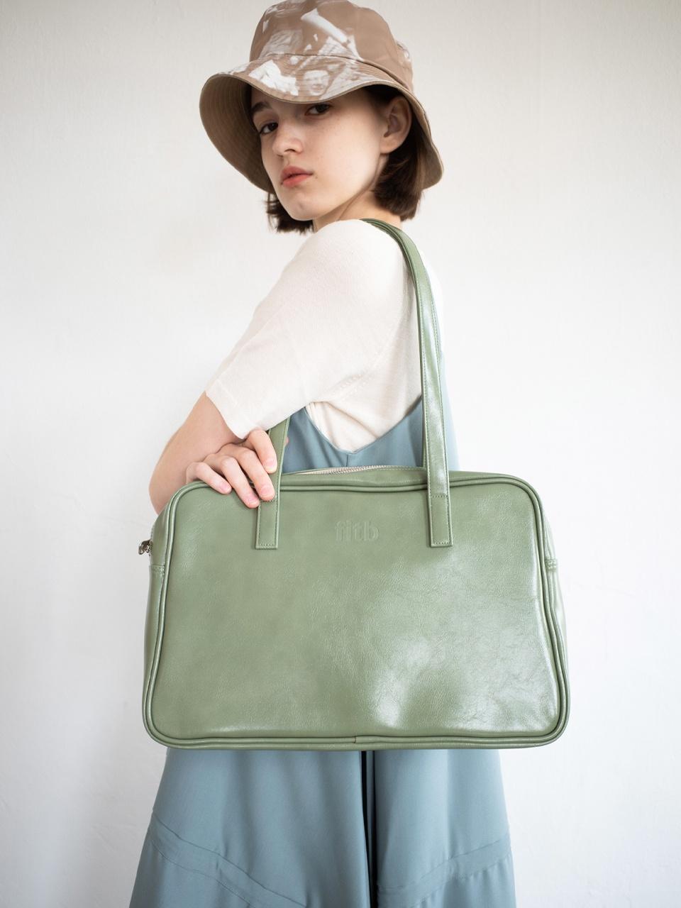 [3/18 순차발송] Trapezoid Shoulder Bag (crack)(mint)
