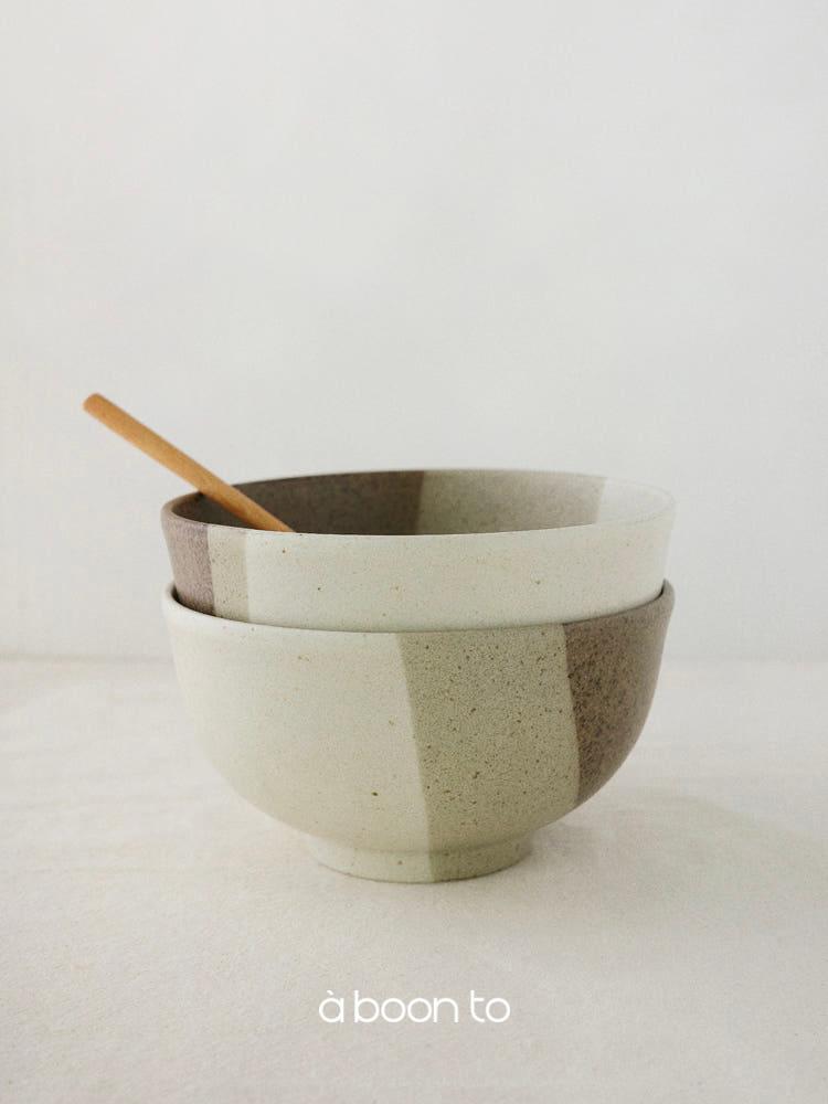 트리플 스톤 보울 / 대접 면기 국수 그릇 우동기 국그릇