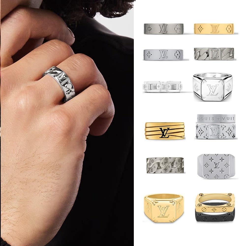 [국내백화점 풀패키지] 루이비통 남자 반지 LV모자이크 모노그램 시그넷 링