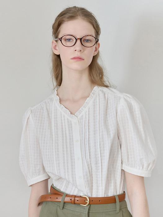25SN winsome blouse [WH/CH]