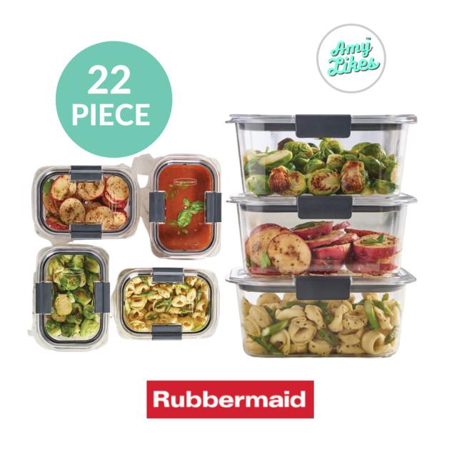 [러버메이드 브릴리언스] 밀폐용기 반찬통 22piece 컨테이너 세트