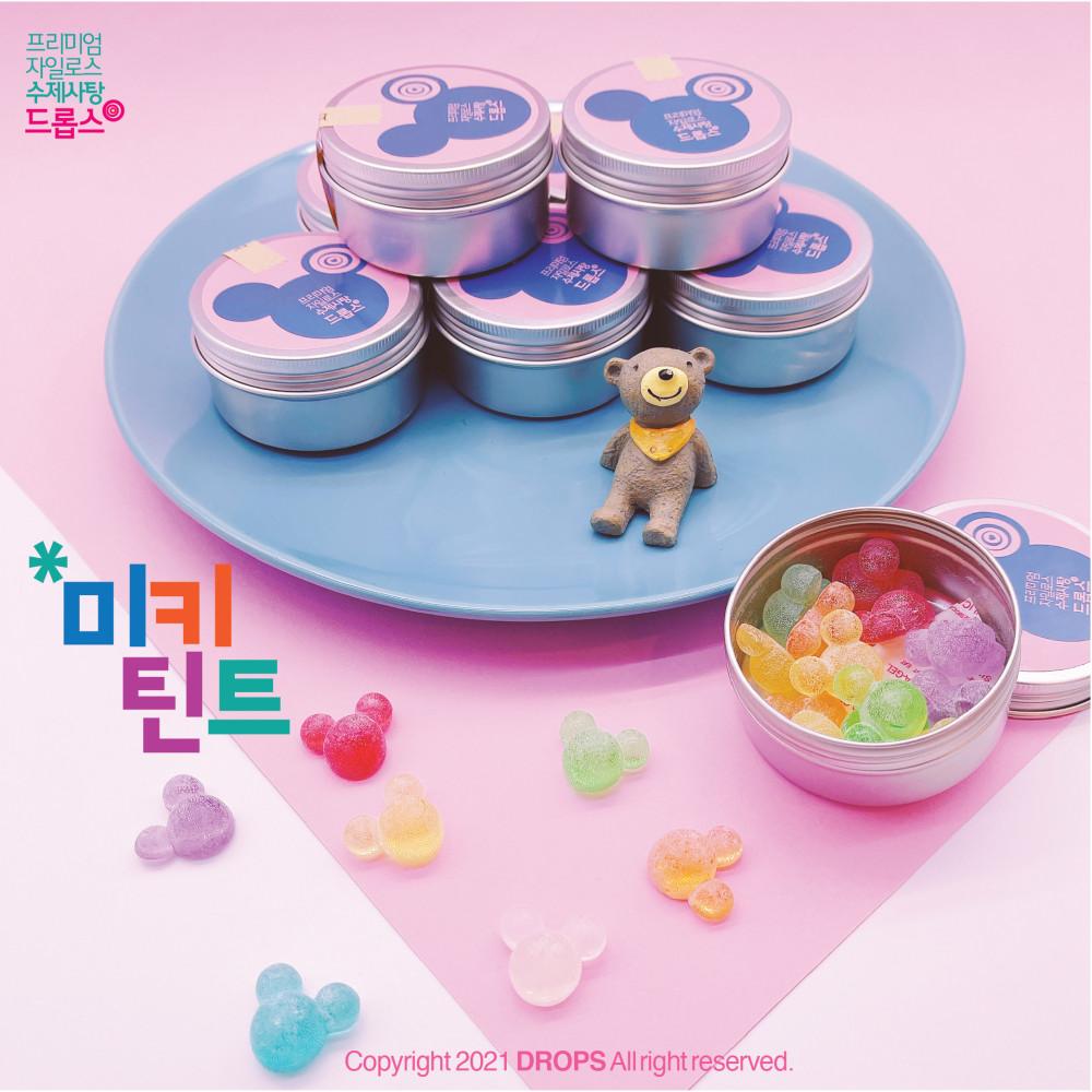드롭스 미키틴트 수제사탕 미키알사탕 유치원 어린이집 선물 답례품 간식 디저트