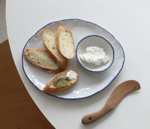 블루 포터리 타원접시(M,L)