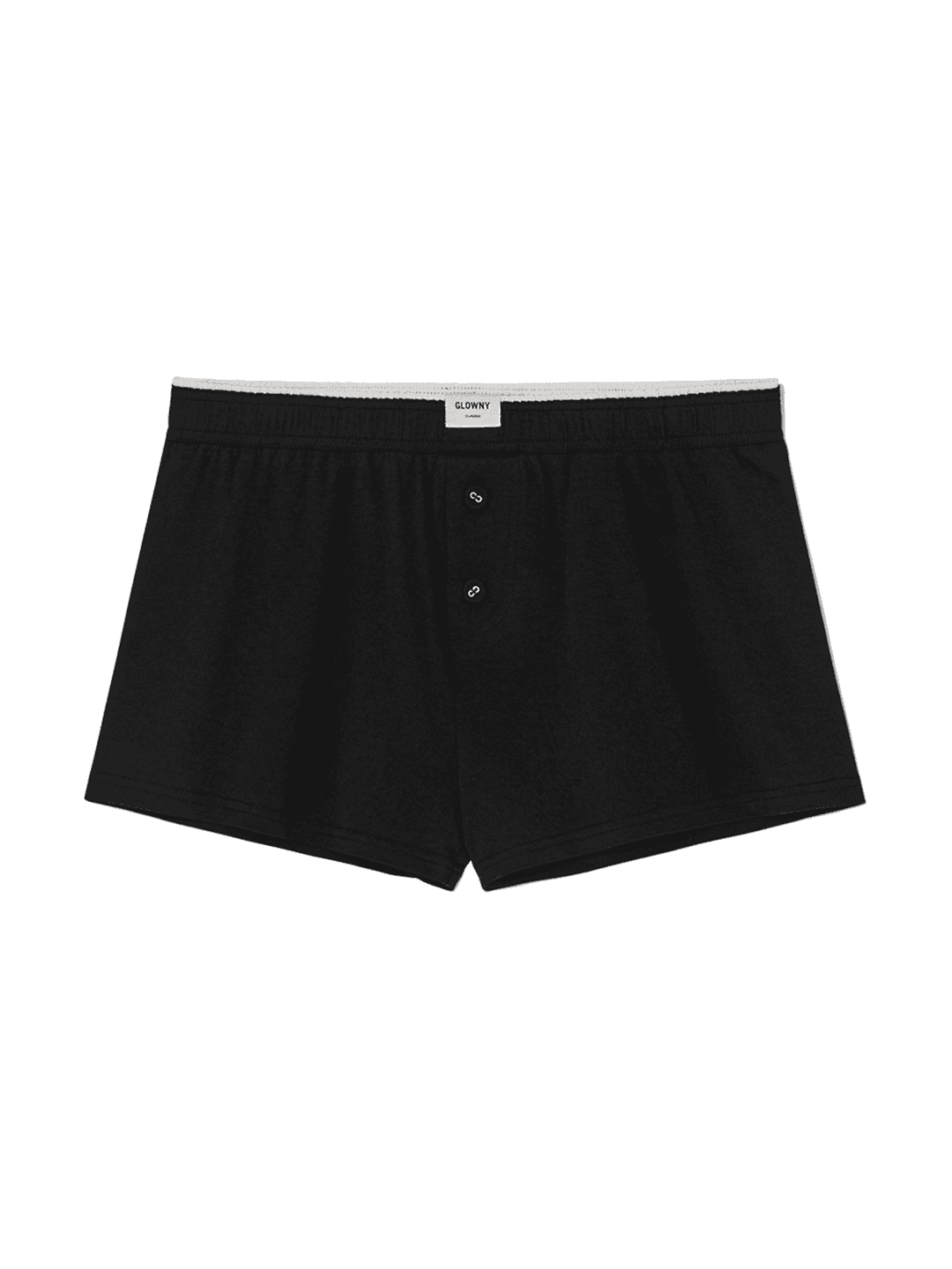 G MODAL BUTTON SHORTS (BLACK)