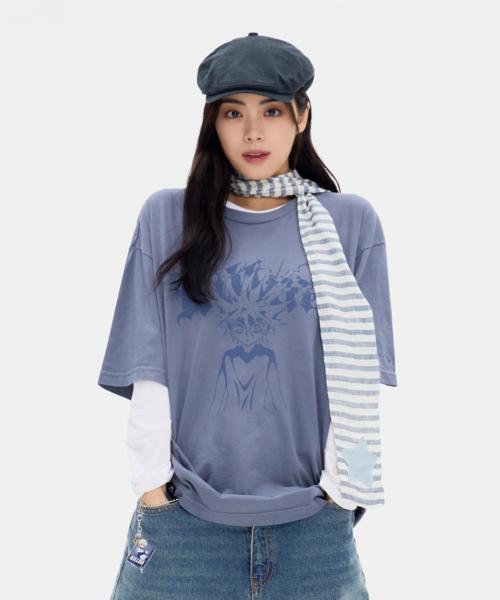 [헌터X헌터] 반팔 티셔츠(BLUE)_SPRLF49U03