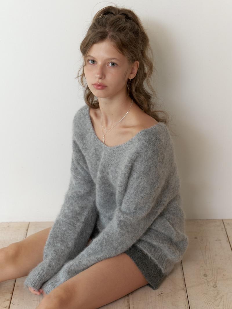 Bubb overfit v knit (gray)