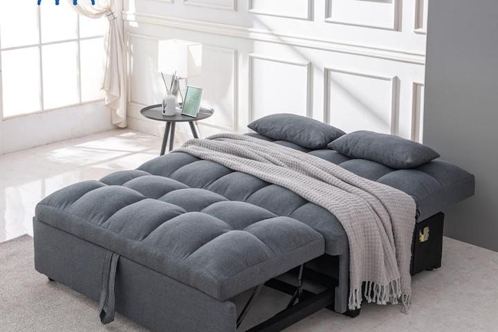 잠이솔솔베드 침대 원룸침대 침대겸용쇼파 3color 베게2개증정