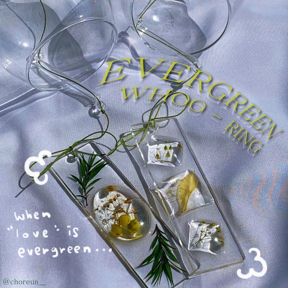 EVERGREEN 후우링 유리풍경 : 집들이선물 인테리어 소품 레진아트 생일선물