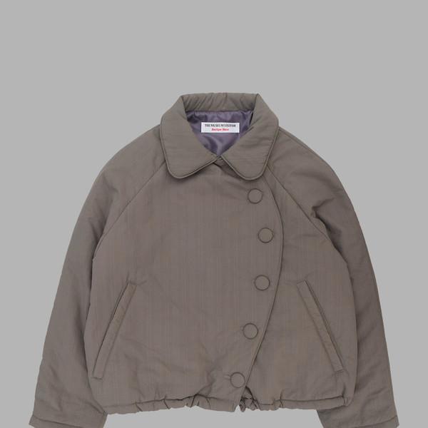 ROUND UNBALANCED PUFF JACKET (BEIGE)
