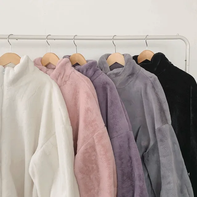 [당일출고🚚/남녀공용] 도톰 빅사이즈 오버핏 스트링 밍크퍼 자켓