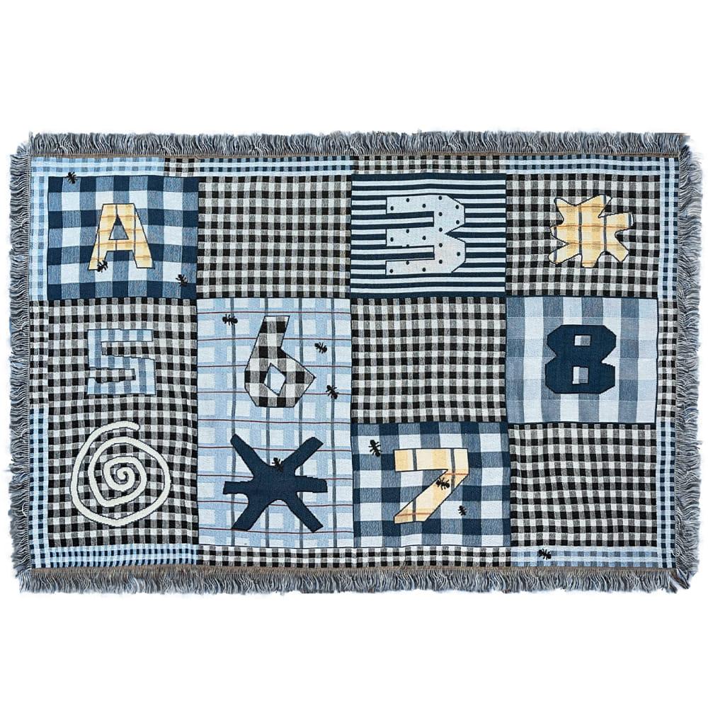 Ant on Check Woven Blanket