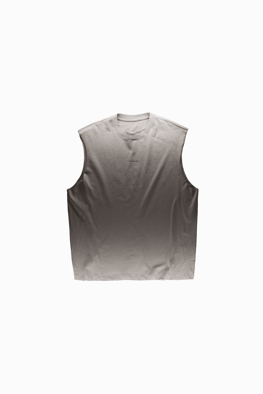 raw cut sleeveless (khaki beige)
