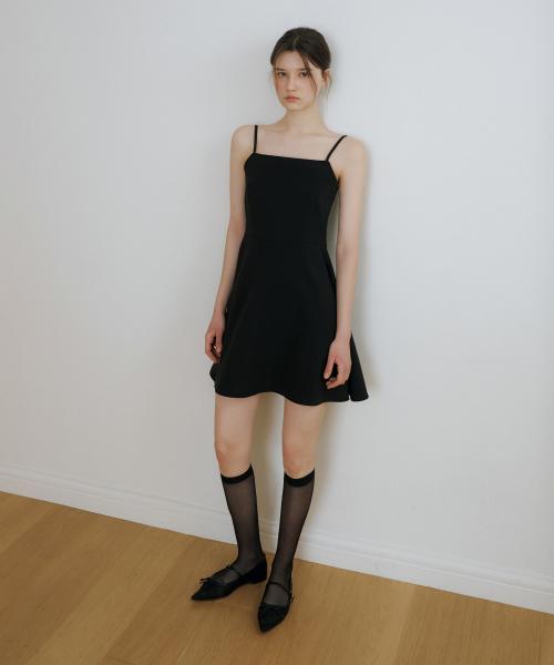 CE SLEEVELESS FLARE MINI OPS BLACK