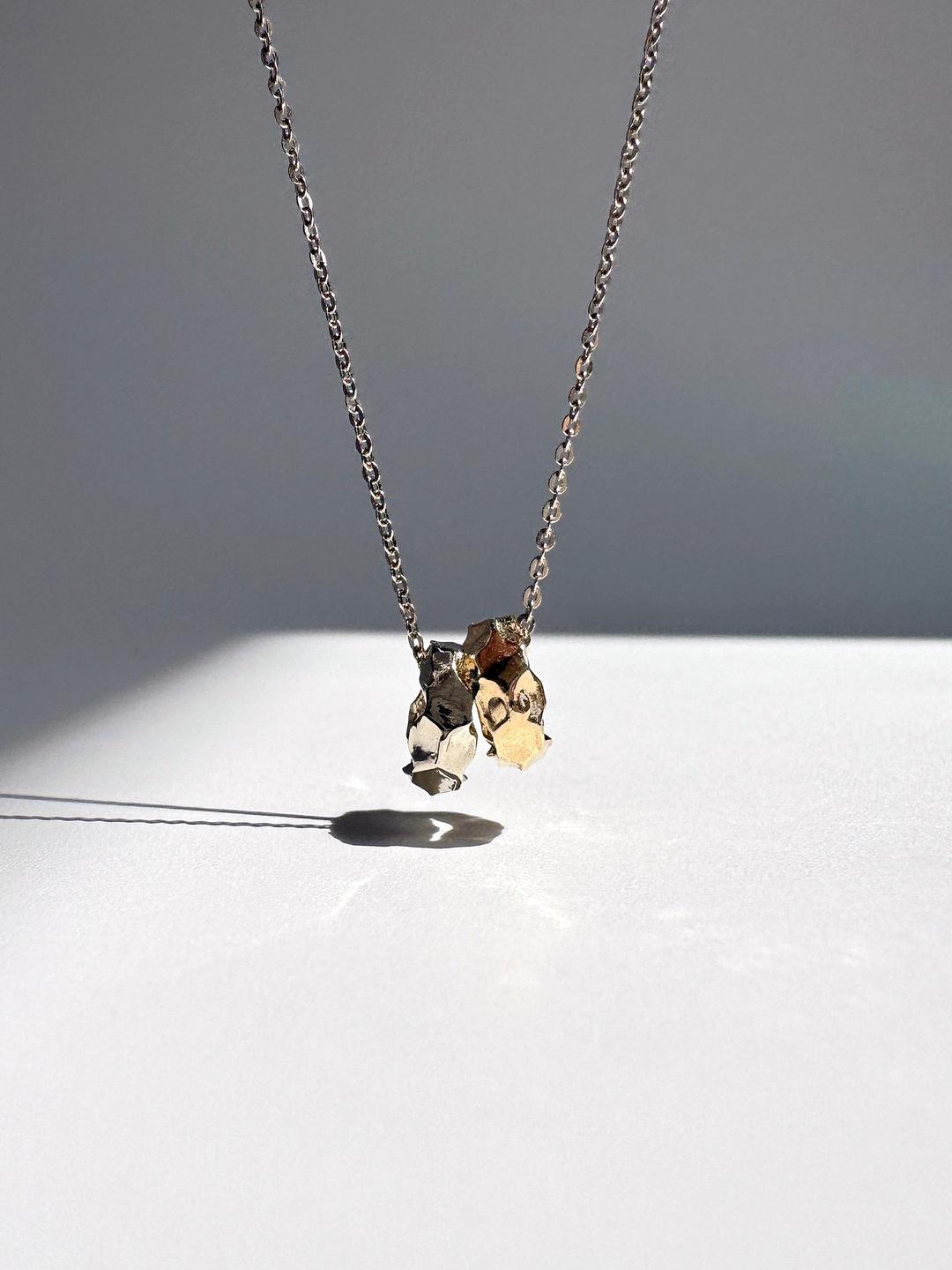 텍스처링 펜던트 14K 18K