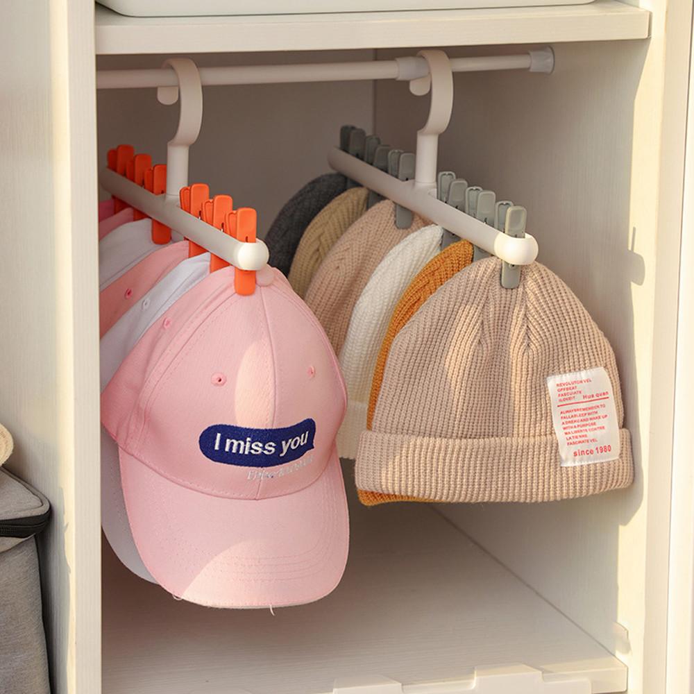 꼬미딜 집게 모자걸이 옷걸이형 모자정리 행거 모자거치대
