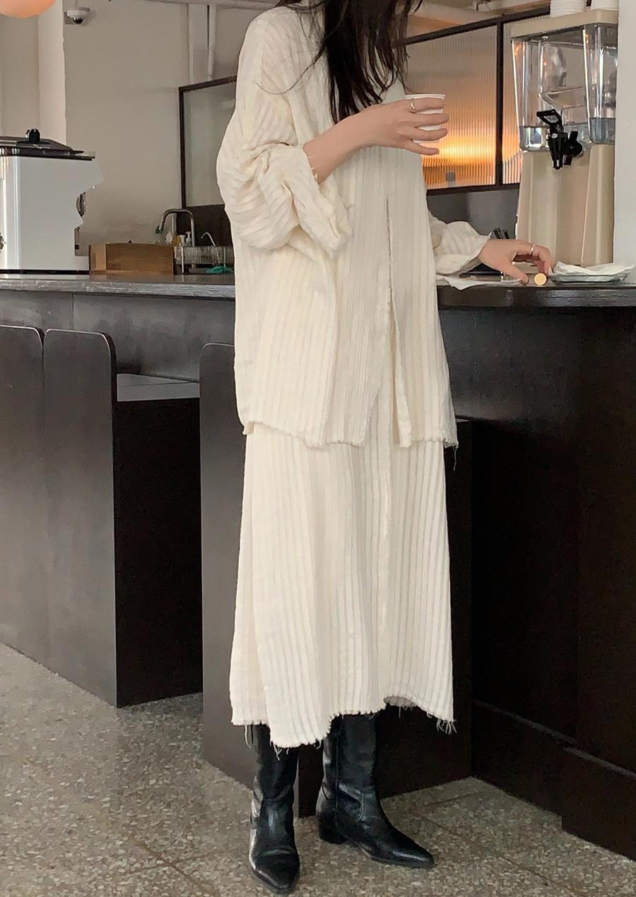 [단독 / 누적 4천세트 돌파] SOFT GAUZE SET/DRESS_CREAM