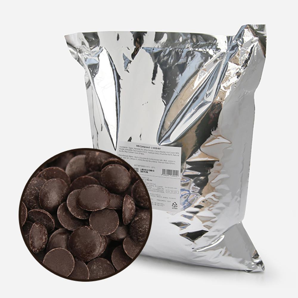 버릴스 초콜릿 1kg -다크 외3종, 컴파운드 코팅, 아이스박스포함, 초콜렛 만들기 재료