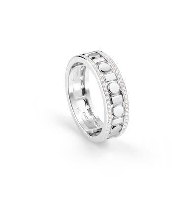 화이트 골드 앤 다이아몬드 링 (5.7 mm.)