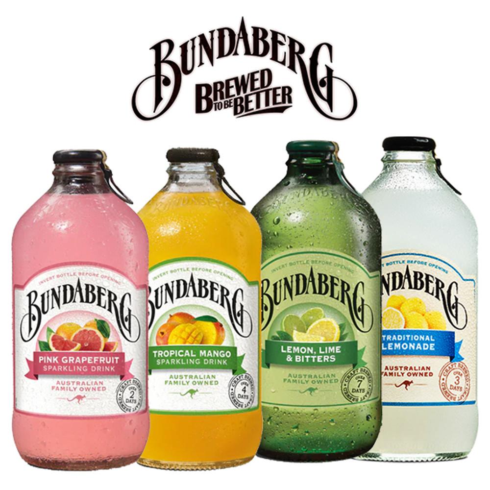 분다버그 4종  망고 핑크자몽 레몬라임 레몬에이드 혼합 375mlX12 [원산지:호주산((주)비엔에프)]