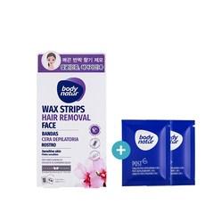 바디네이처 헤어리무버 왁스스트립 페이스 스위트 아몬드 오일 12p + 티슈 2p