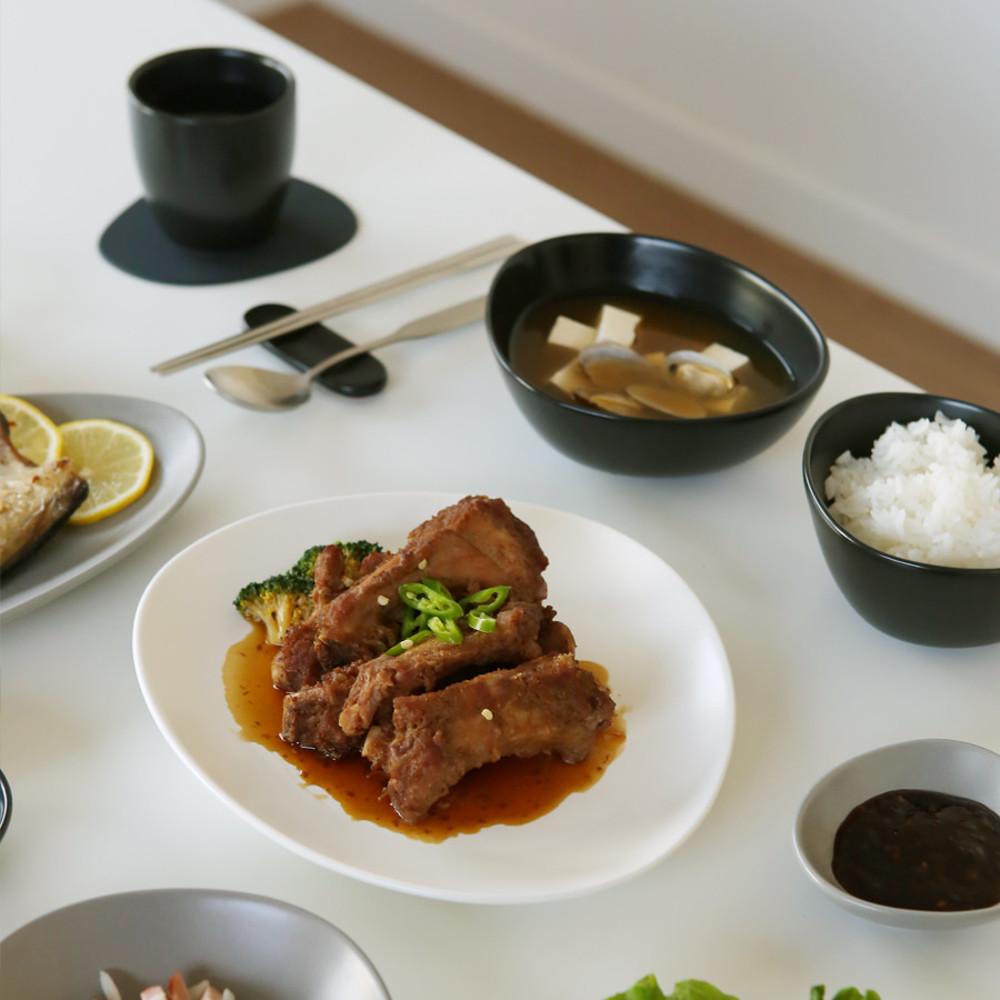 에라토 조약돌 그릇 세트 예쁜 도자기 4인 24p