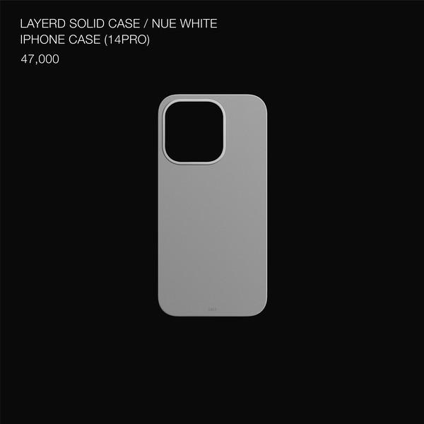 LAYERED SOLID CASE / NUE WHITE