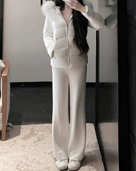 [수입] 윈터 니트 팬츠