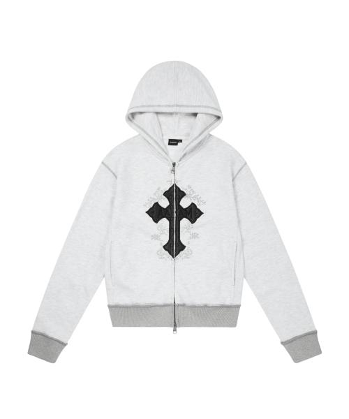 AKM CROS2 Zip-Up Hoodie (Gray)