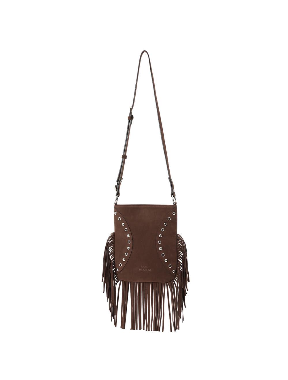 TASSA FRINGE BAG [Suede Brown]