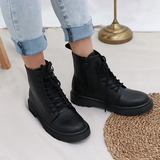 심플 베이직 옆지퍼 워커 사계절내내 신어요❤ (3cm) 2color