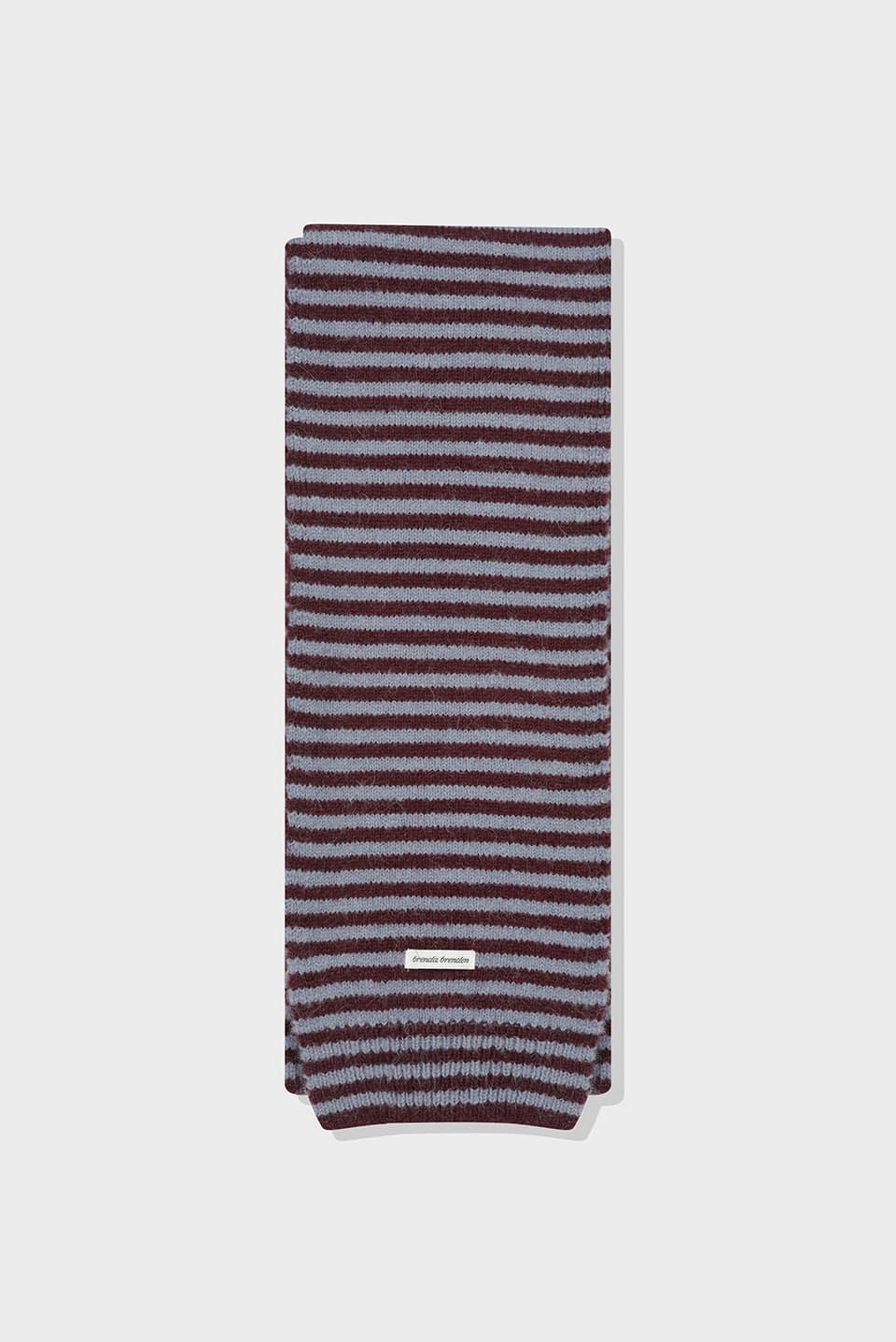 curlysue muffler - purple blue