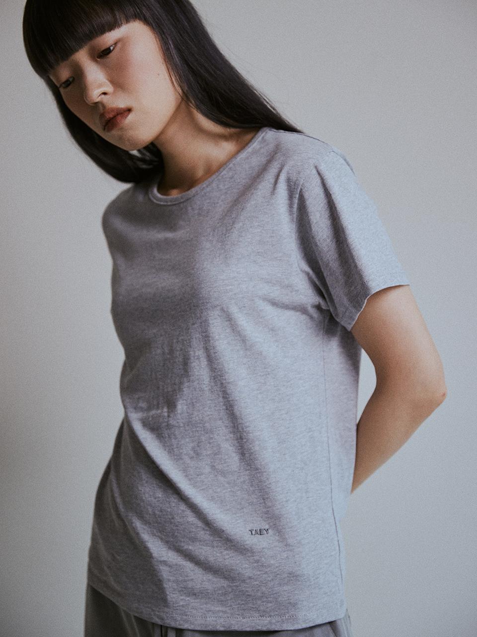 Basic T-shirt(melange grey)