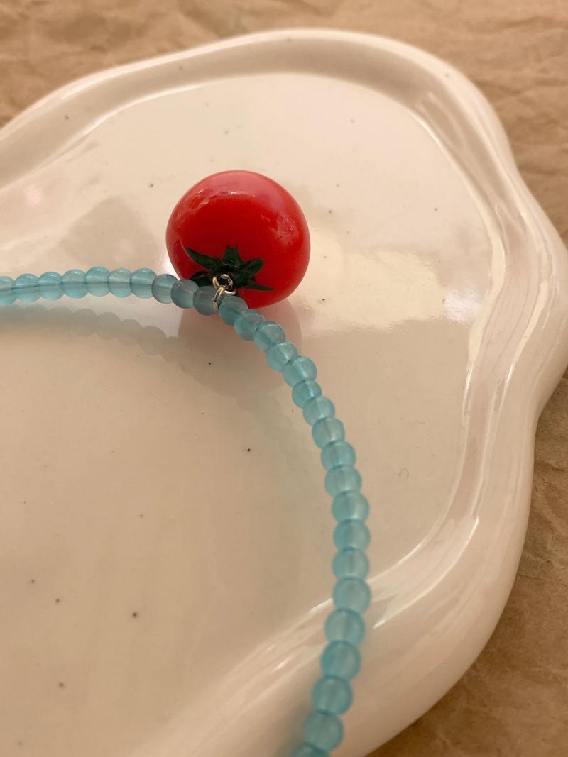 Tomato necklace