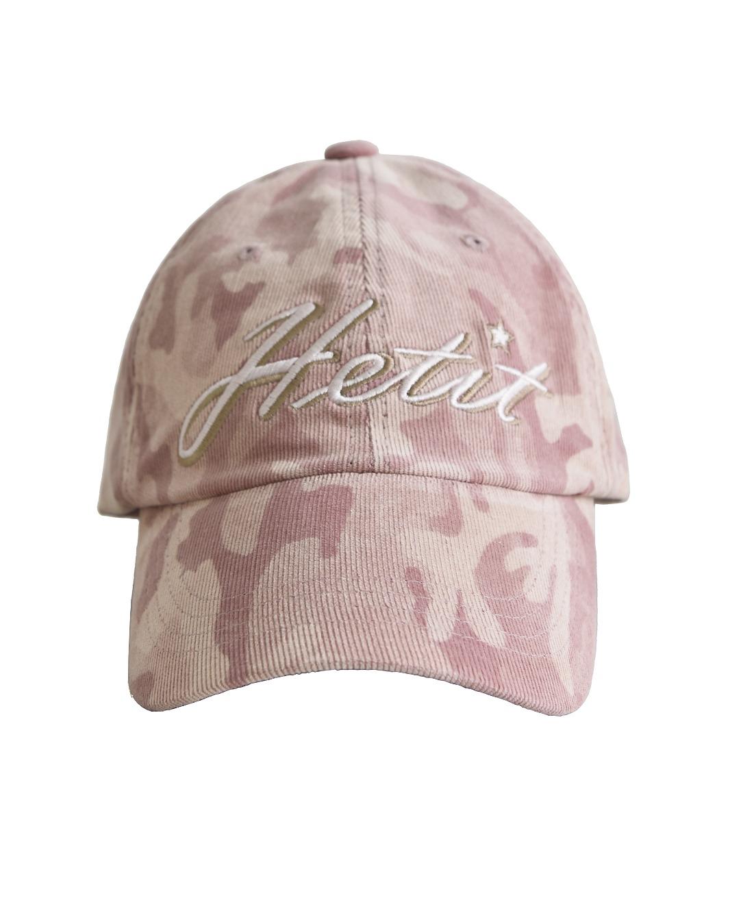 Camouflage Corduroy Ball Cap (Pink)