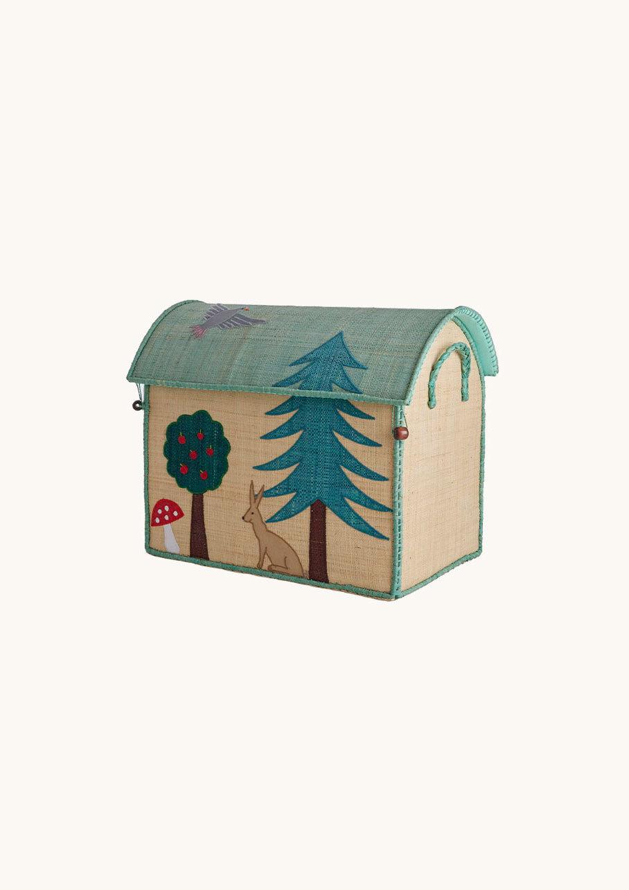 Raffia Forest Basket, Medium