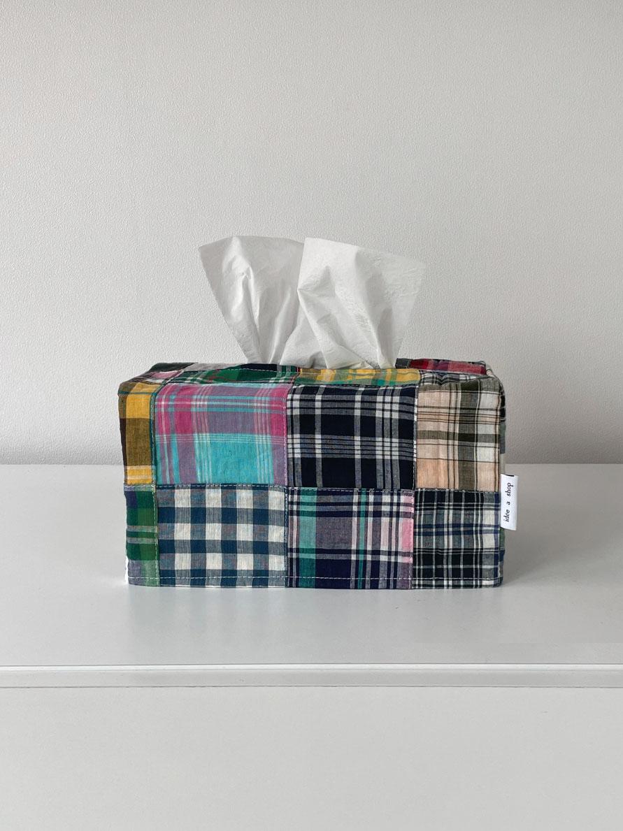 Patchwork tissue case (m) / Yellow